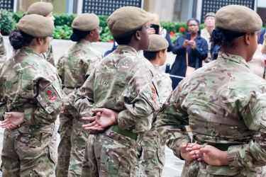 Mossbourne CCF Formation Parade  26.09.19  with Coldstream Guards  18 